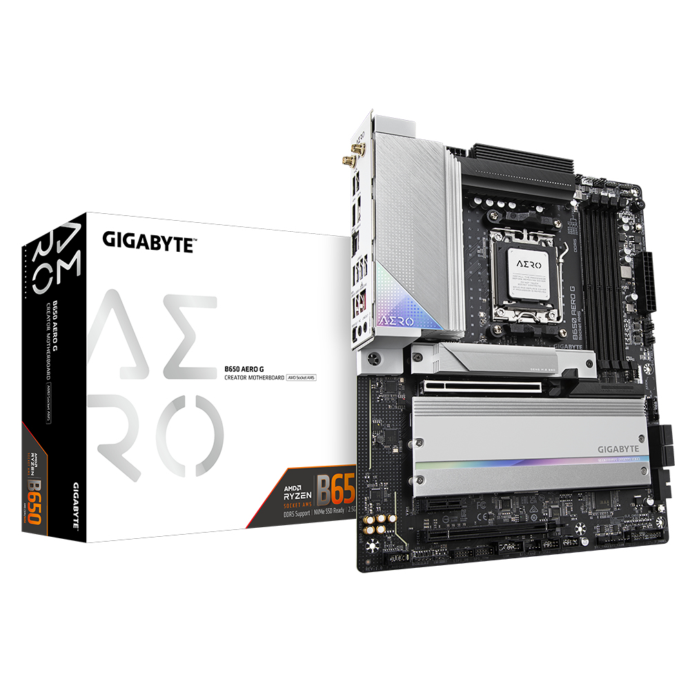 Tarjeta Madre Gigabyte B650 Aero G Am5 4X Ddr5 Hasta 192Gb Hdmi Dp Usb 3.2 Atx