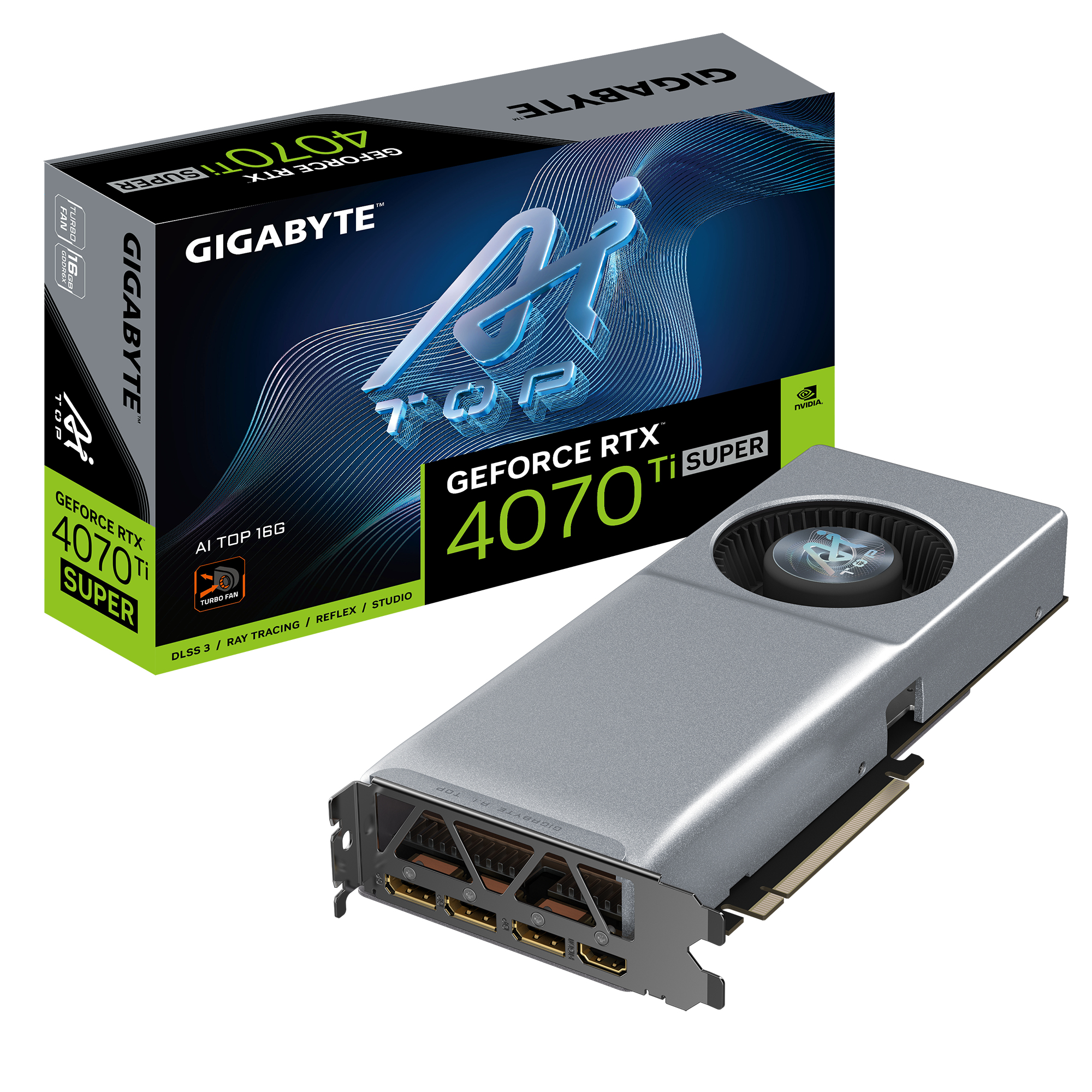 Tarjeta De Video Gigabyte Geforce Rtx 4070 Ti Super 16Gb 256Bit Gddr6X Dp Hdmi Gv-N407Tsai Top-16Gd