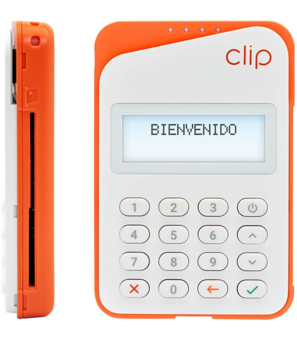 Terminal Portátil Clip Plus 2 Para Pagos Con Tarjeta Incluye Bluetooth Blanco/Naranja 7503023290364