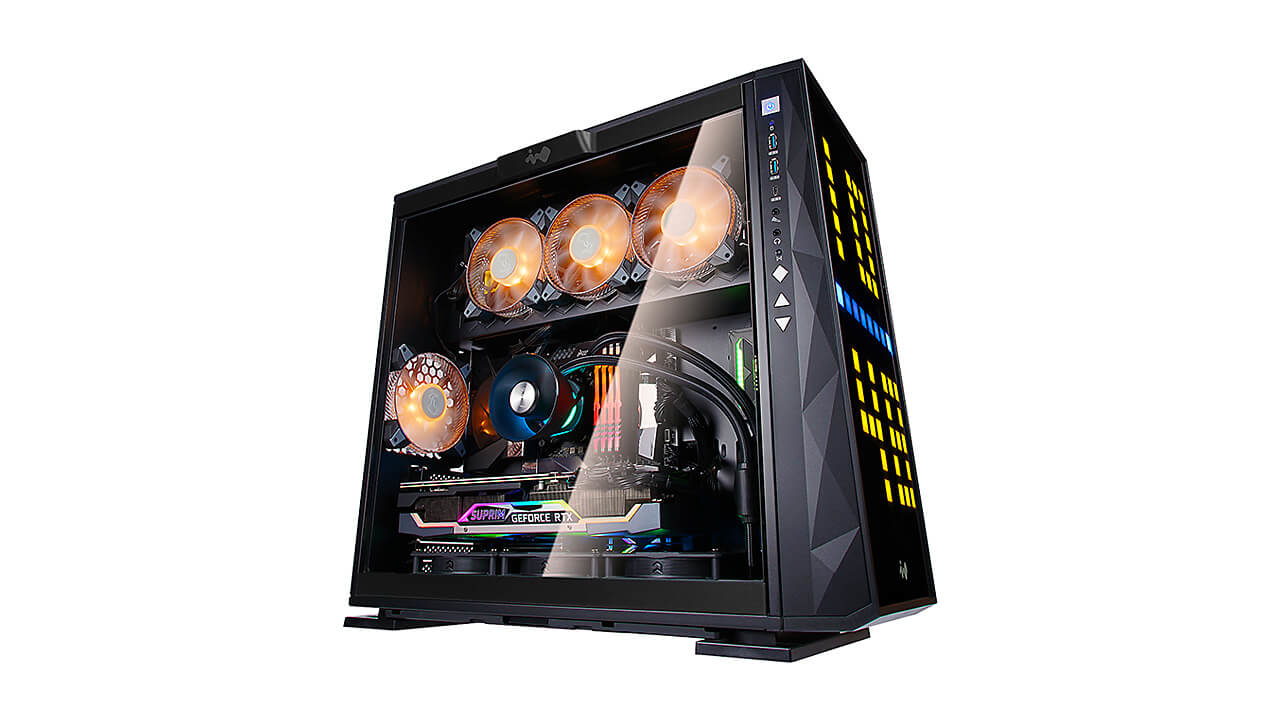 Gabinete In Win 309 Gaming Edition Media Torre E-Atx 4X 120Mm Negro Iw-Cs-309Ge-Blk