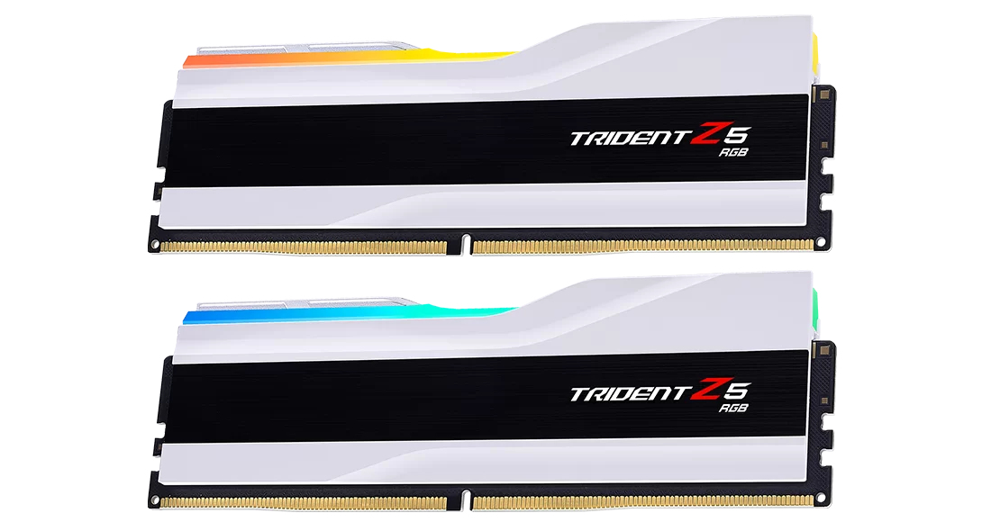 Kit Memoria Ram G.Skill Trident Z5 Rgb 2X 16Gb Ddr5 6400Mhz Cl32 Xmp Blanco F5-6400J3239G16Gx2-Tz5Rw