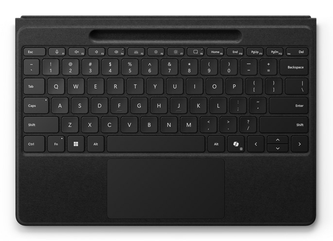 Teclado Flexible Microsoft Surface Pro Español Latinoamérica Negro Zra-00003