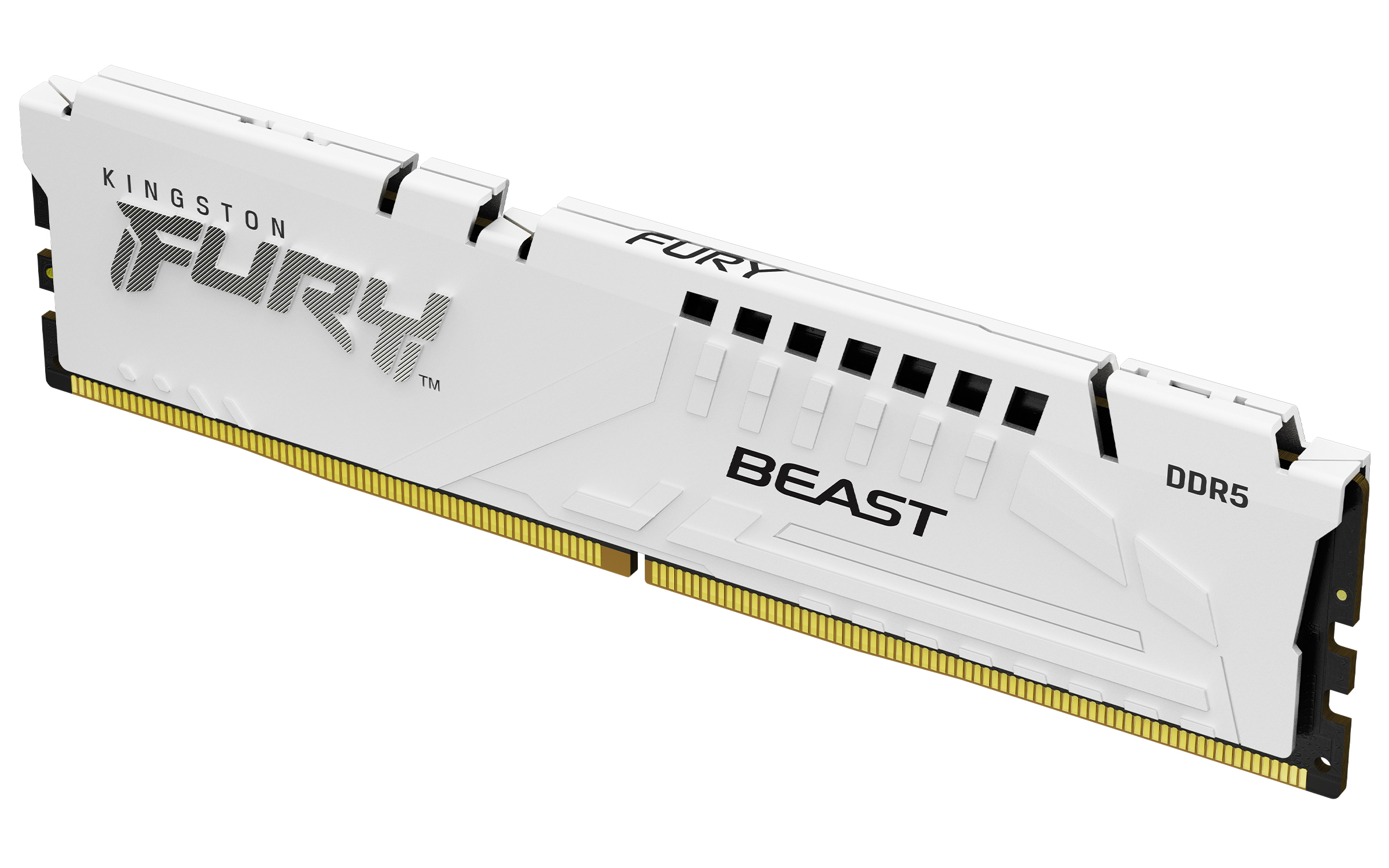 Memoria Ram Kingston Fury Beast Rgb 32Gb Ddr5 6000Mhz Cl36 Expo Blanco Kf560C36Bwe-32