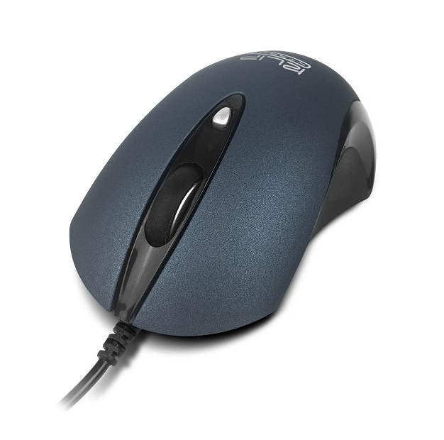 Mouse Klip Xtreme Clickquiet Óptico 1600Dpi 4X Botones Kmo-250Bl Alámbrico Azul