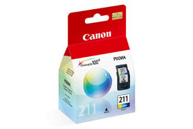 Cartucho Tinta Canon Cl-211 Color 9Ml 255 Paginas