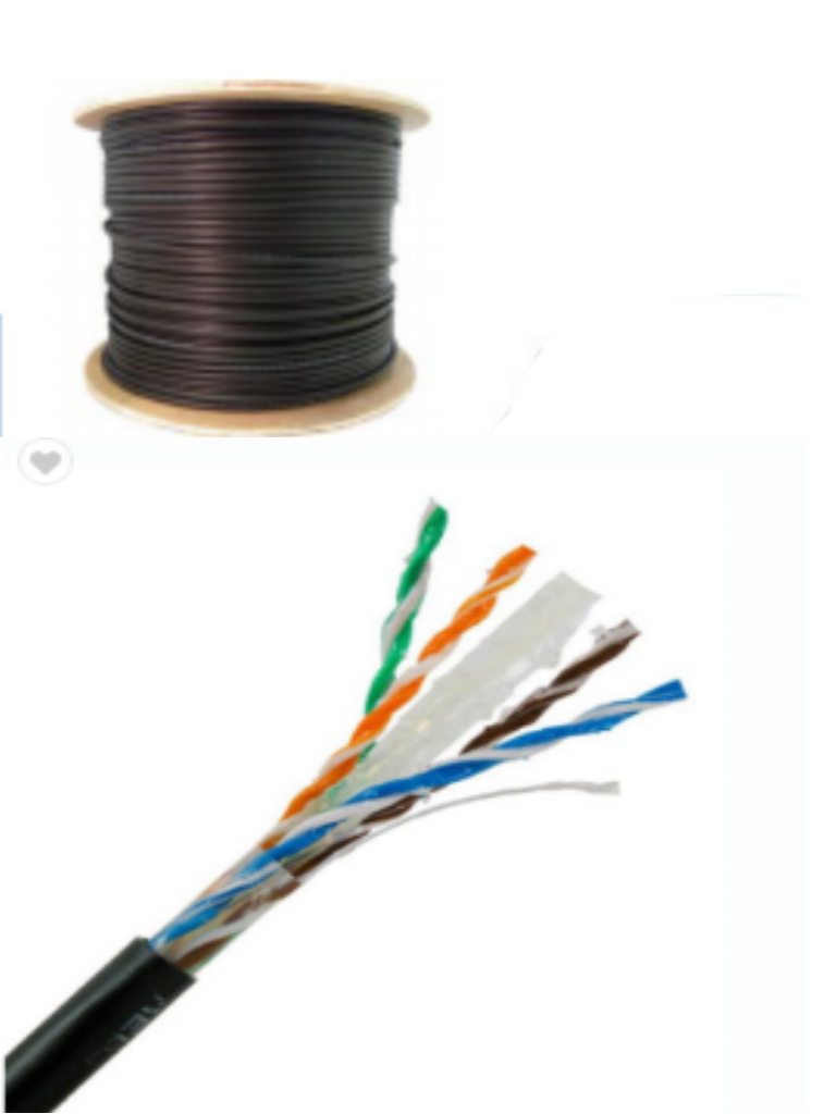 Bobina De Cable Utp Saxxon Cat 6 305 Metros Negro Outpcat6Gcopext