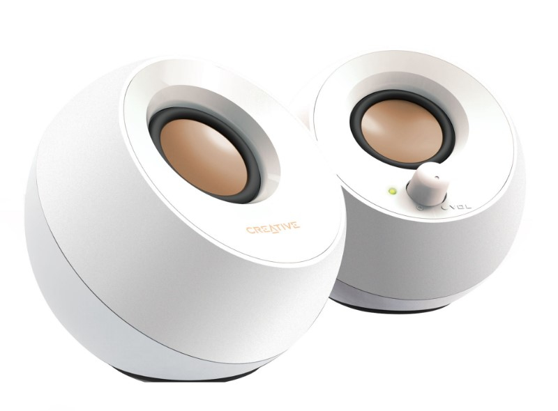 Bocinas Para Computadora Creative Pebble 2.0 4.4W Rms Alámbrico Blanco 51Mf1680Aa001