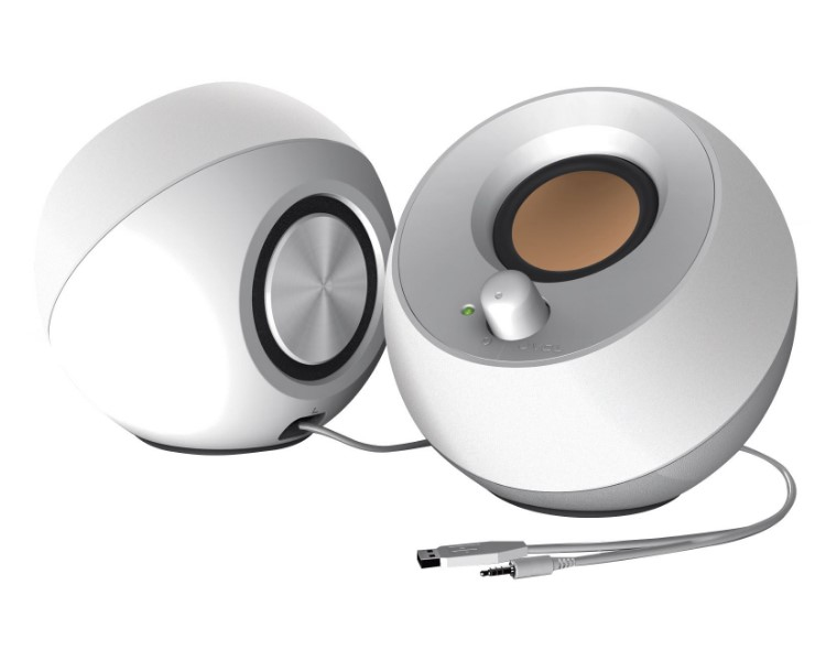Bocinas Para Computadora Creative Pebble 2.0 4.4W Rms Alámbrico Blanco 51Mf1680Aa001