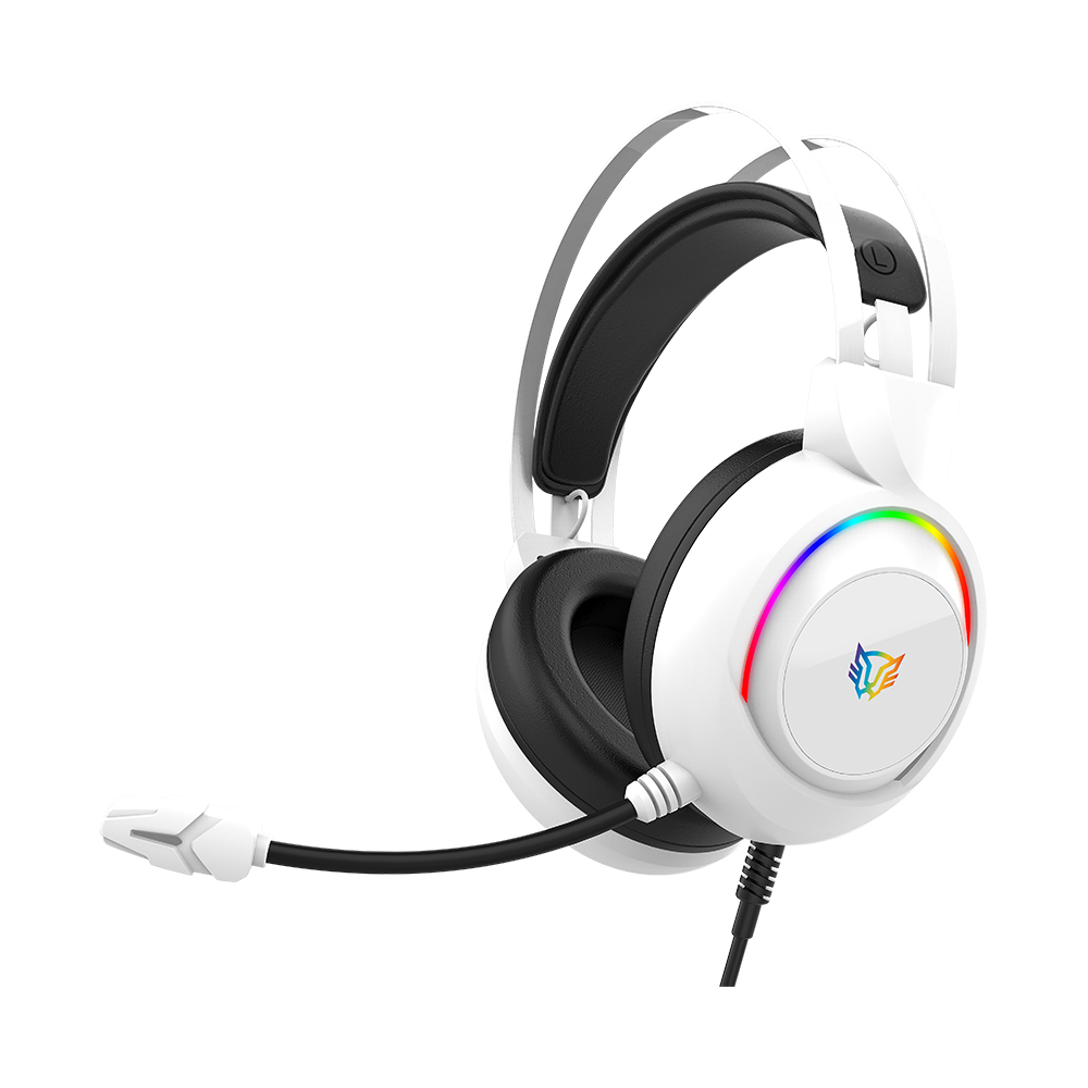 Audífonos Balam Rush Gaming Hesix Ii Hs688 Alámbrico 3.5Mm Blanco Br-941211