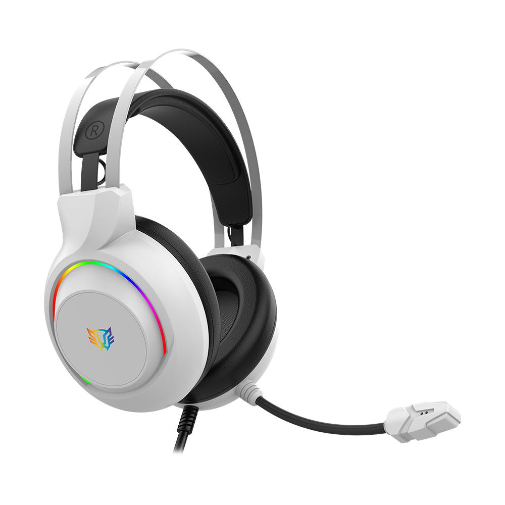 Audífonos Balam Rush Gaming Hesix Ii Hs688 Alámbrico 3.5Mm Blanco Br-941211