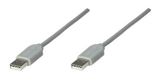 Cable Manhattan Usb A-A 1.8M Gris 317887