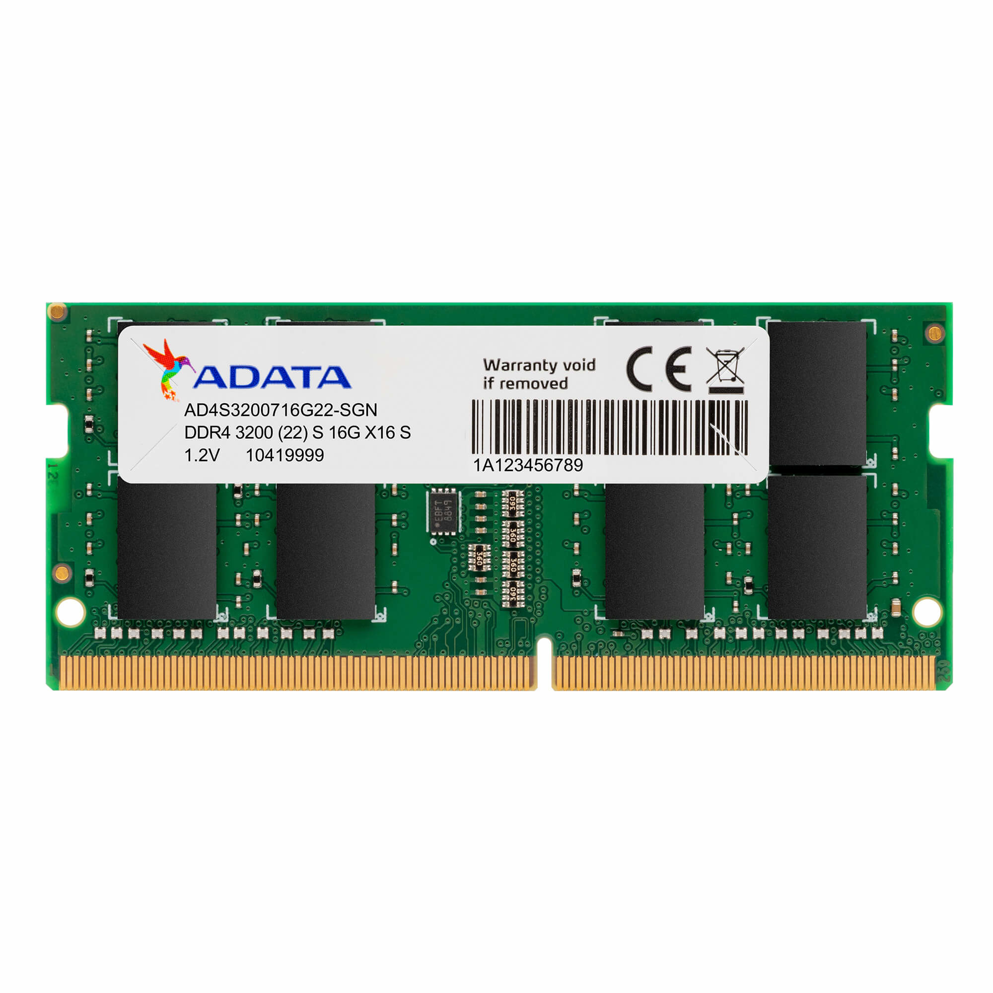 Memoria Ram Sodimm Adata Premier 8Gb Ddr4 3200Mhz Ad4S32008G22-Sgn