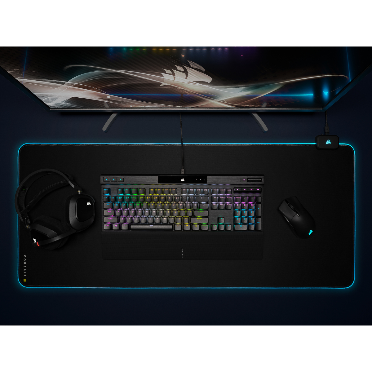 Teclado Mécanico Gamer Corsair K70 Rgb Pro Switches Mx Brown Inglés Alámbrico Negro Ch-9109412-Na