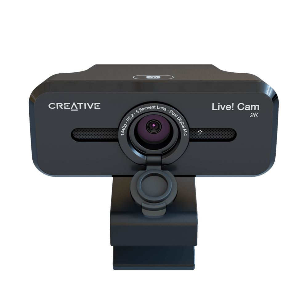 Cámara Web Creative Webcam 2K Qhd 4X Zoom Digital Con Microfono Usb 2.0 Negro 73Vf090000000