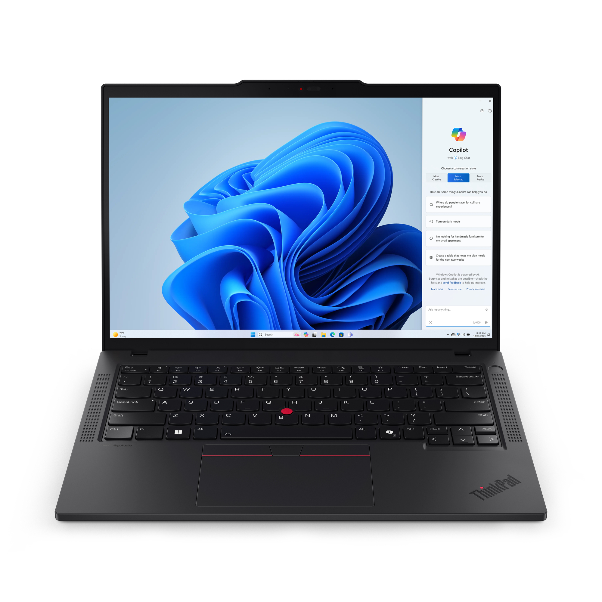Laptop Lenovo Thinkpad T14 G5 14" Intel Core Ultra 7 16Gb 512Gb Ssd Windows 11 Pro 21Mm0018Lm