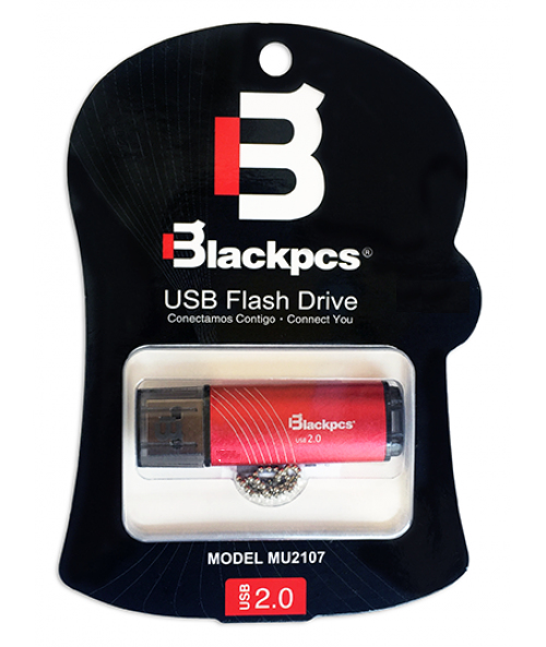 Memoria Flash Blackpcs 8Gb Color Rojo Plastico Usb 2.0(Mu2107R-8)