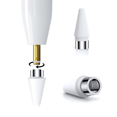 Pluma Stylus Brobotix Magnético Usb-C 2 Repuestos Blanco 6007167