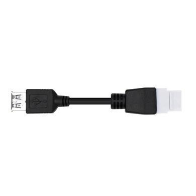 Cable Adaptador Brobotix Usb-A Hembra - Usb-A Hembra Para Placa De Pared 0.118M Negro 6007327