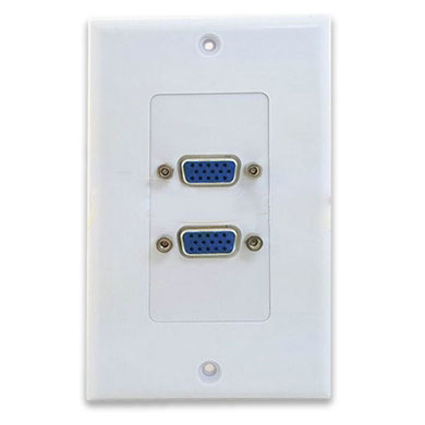Faceplate Placa De Pared Brobotix Svga 2X Puertos Blanco 045430