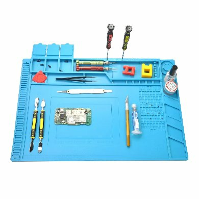 Tapete Organizador Brobotix 6005996 Antiestático De Silicón 300X450Mm Azul