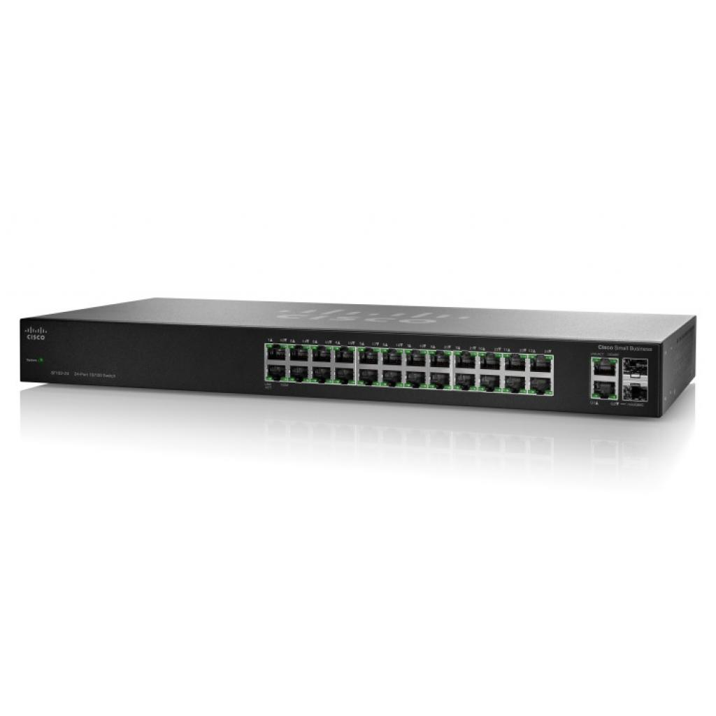 Switch Cisco Sf112-24-Na Color Negro, 10/100 Base-T(X) 24 Puertos