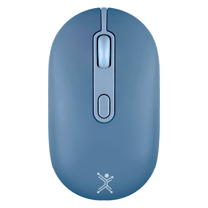 Mouse Perfect Choice Óptico 1600Dpi 4 Botones Inalámbrico Bluetooth Rf Azul Pc-045250
