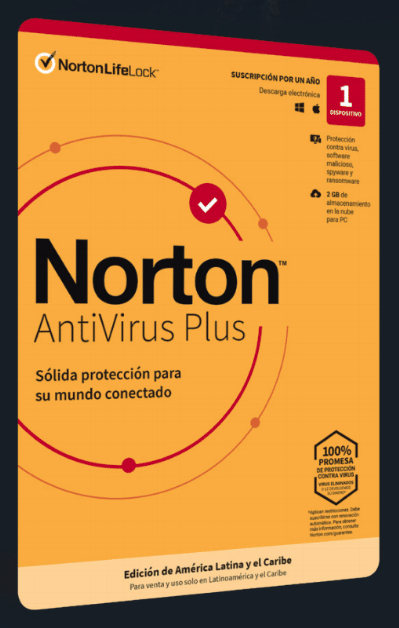 Norton Antivirus Plus 1 Dispositivo 2 Años Español Windows Mac Descarga Digital Esd 21416076