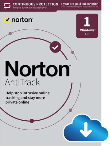 Norton Antitrack 1 Dispositivo 1 Usuario 1 Año Windows Descarga Digital Esd 21430301