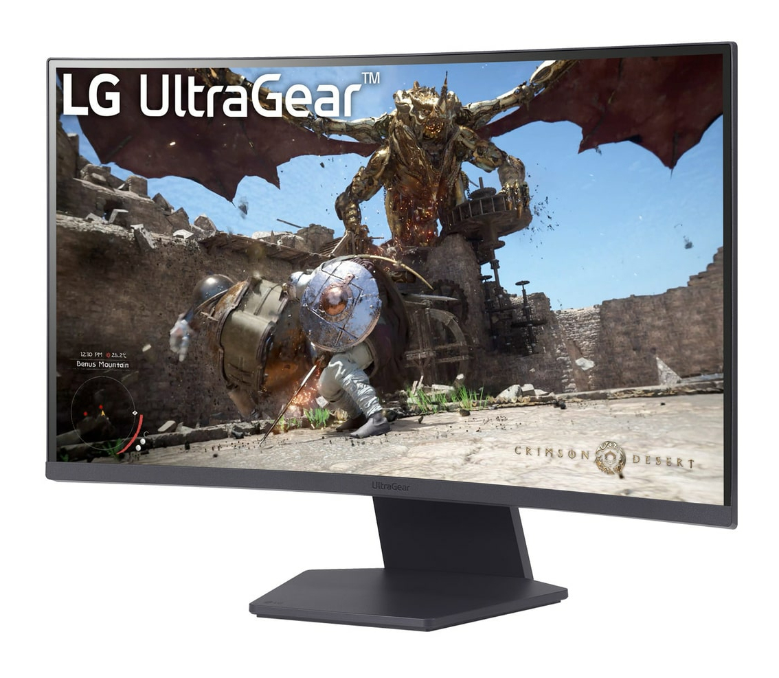 Monitor Gamer Curvo Lg 27Gs60Qc 27" Qhd 180Hz 1Ms Freesync Hdmi Dp Negro