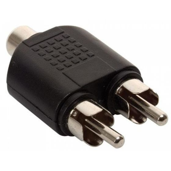 Adaptador Steren 251-122 Rca Macho A 3.5Mm Hembra Negro