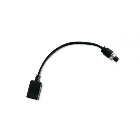 Cable Convertidor Para Dvr Móvil Meriva Technology Din 6 Pines A Rj-45 Negro Mva-Avrj45