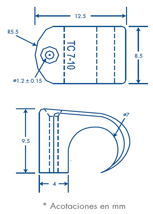 Grapas Sujethor Thorsman Tc 7-10 1.25 X 0.9 Cm 100X Piezas 3103-00100