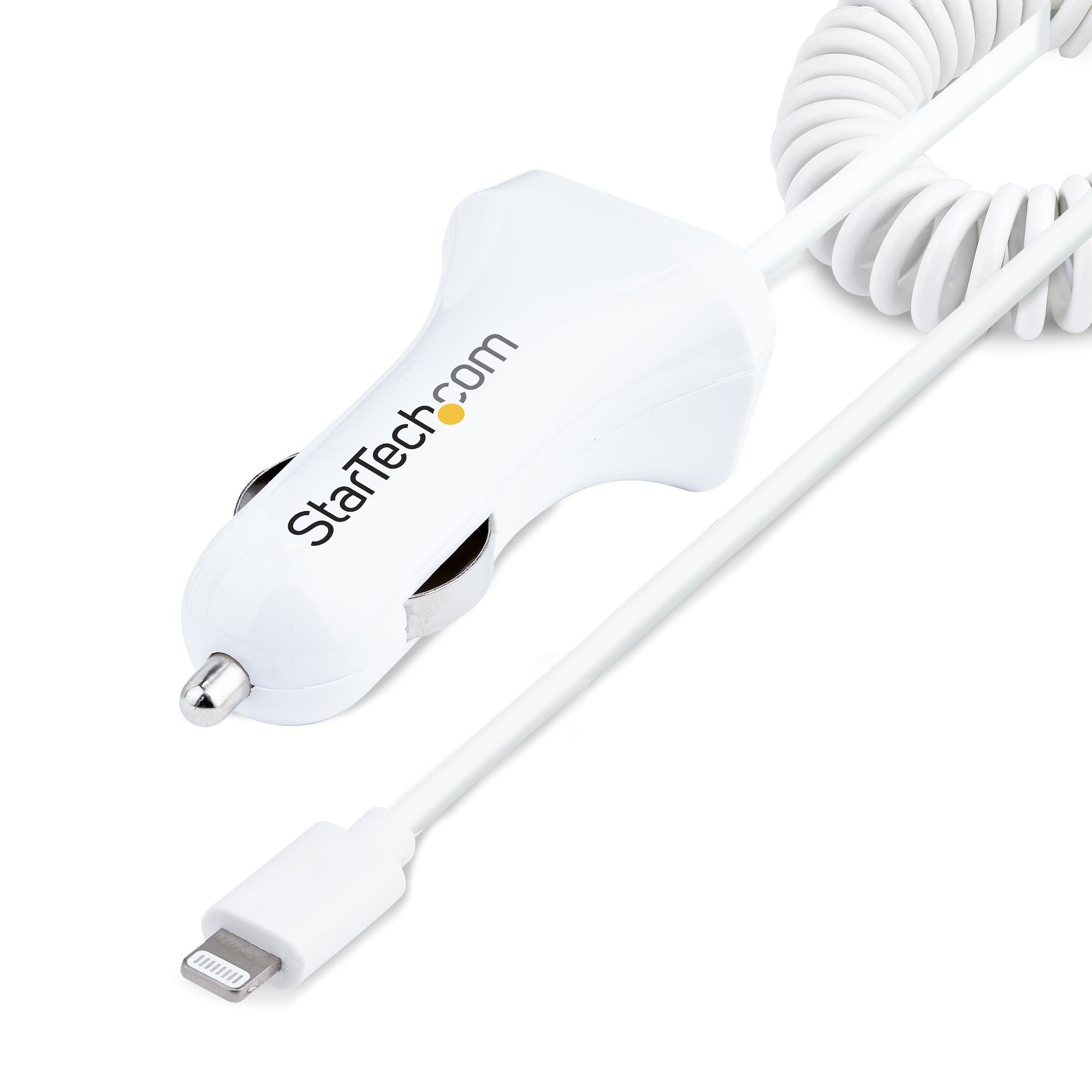 Cargador De Auto Startech.Com Usblt2Pcarw2 Usblt2Pcarw2 1X Usb-A Con Cable Lightning Blanco