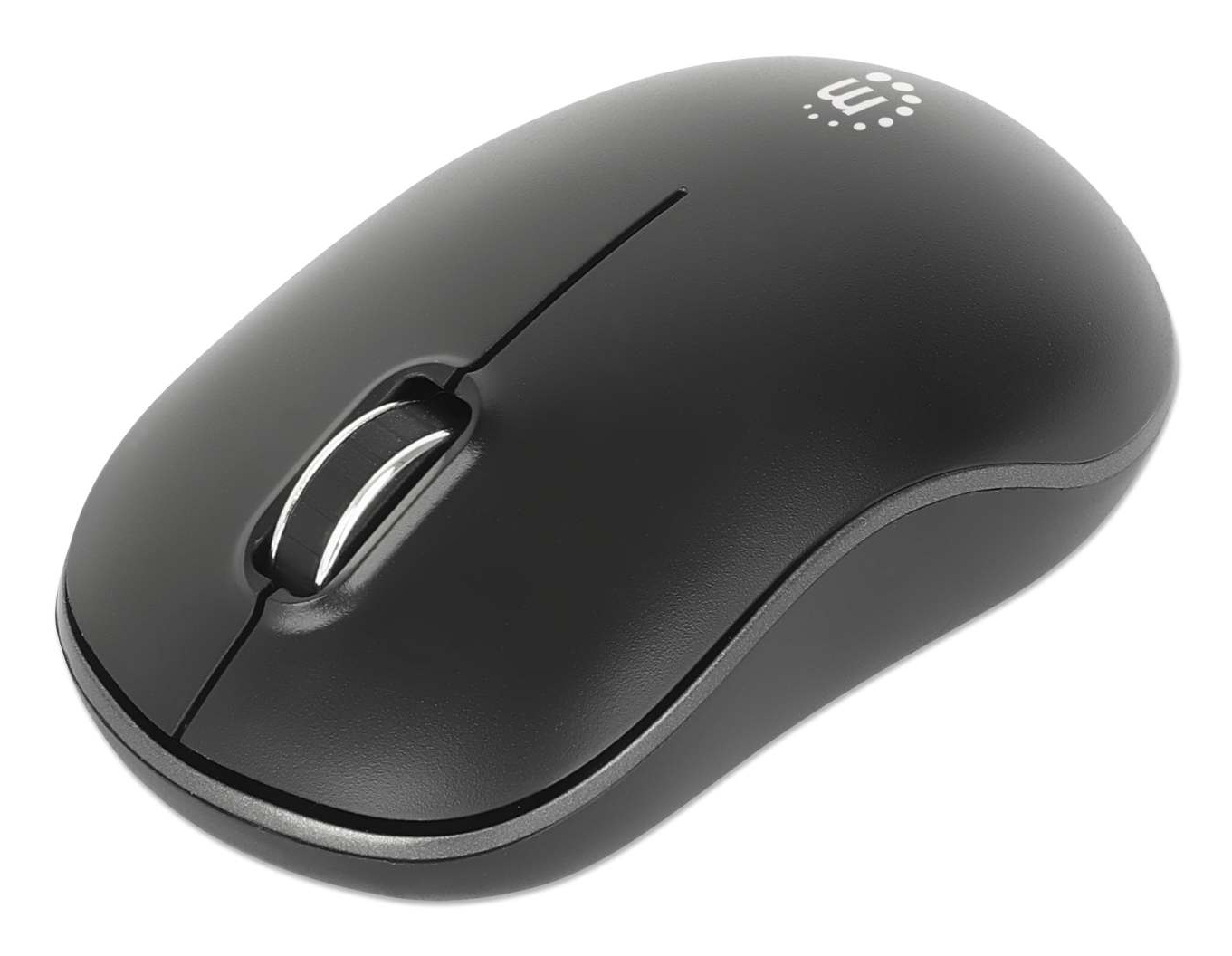 Mouse Manhattan Óptico 1200Dpi 3 Botones Inalambrico Usb-A Rf Negro 190374