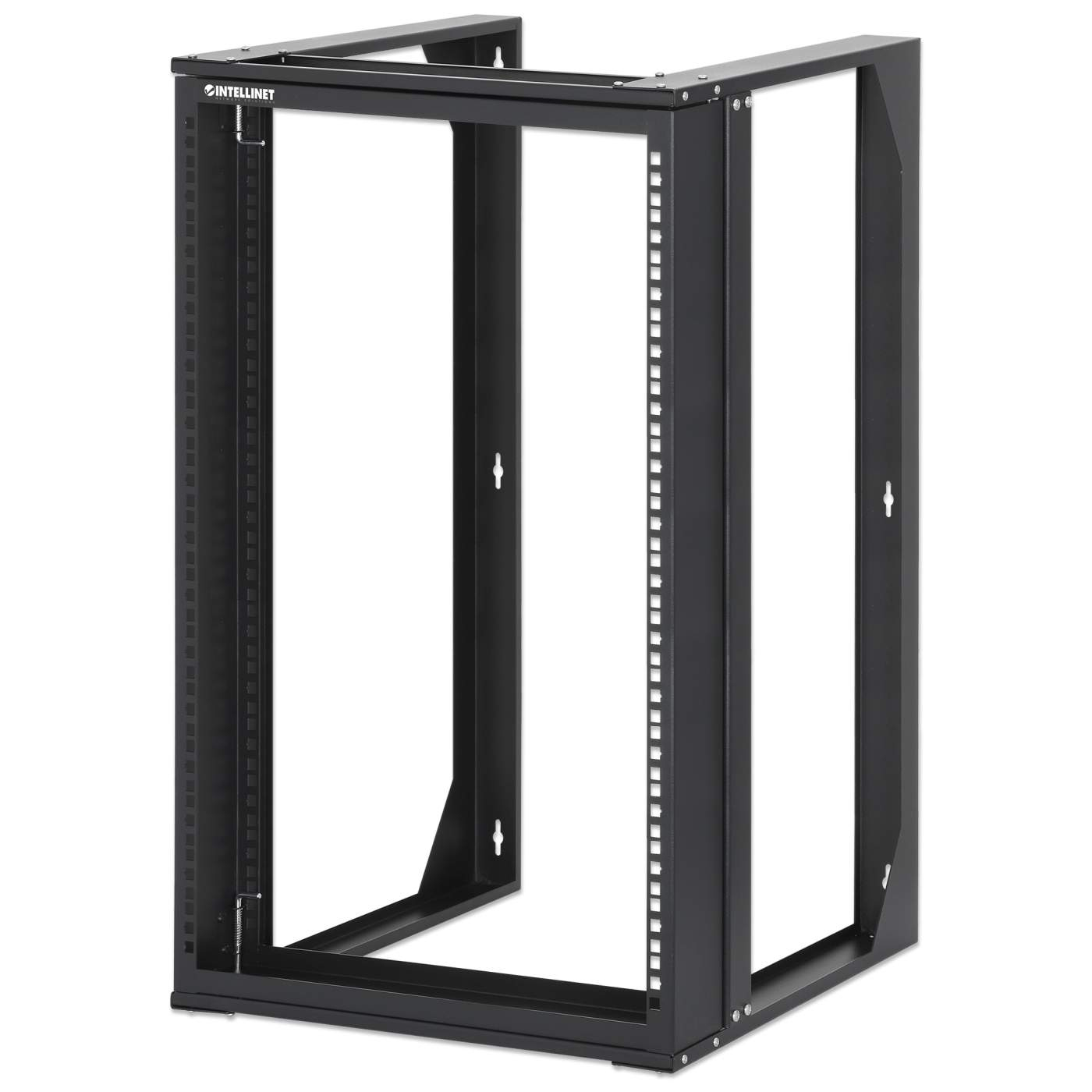 Rack Intellinet 19" Abierto Mural 15U Máximo 40Kg Flatpack Negro 716208