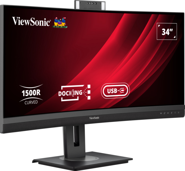 Monitor Gamer Curvo Viewsonic Vg3457Cv 34" Uwqhd 100Hz Bocinas Hdmi Displayport Negro
