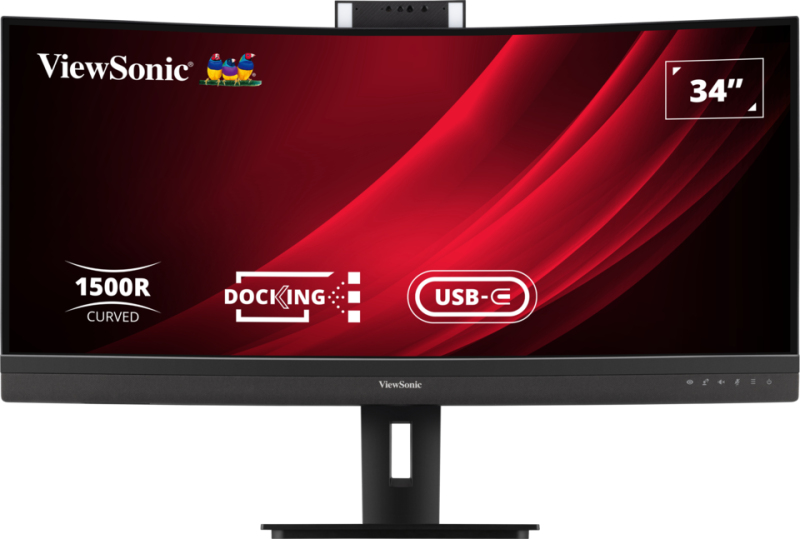 Monitor Gamer Curvo Viewsonic Vg3457Cv 34" Uwqhd 100Hz Bocinas Hdmi Displayport Negro