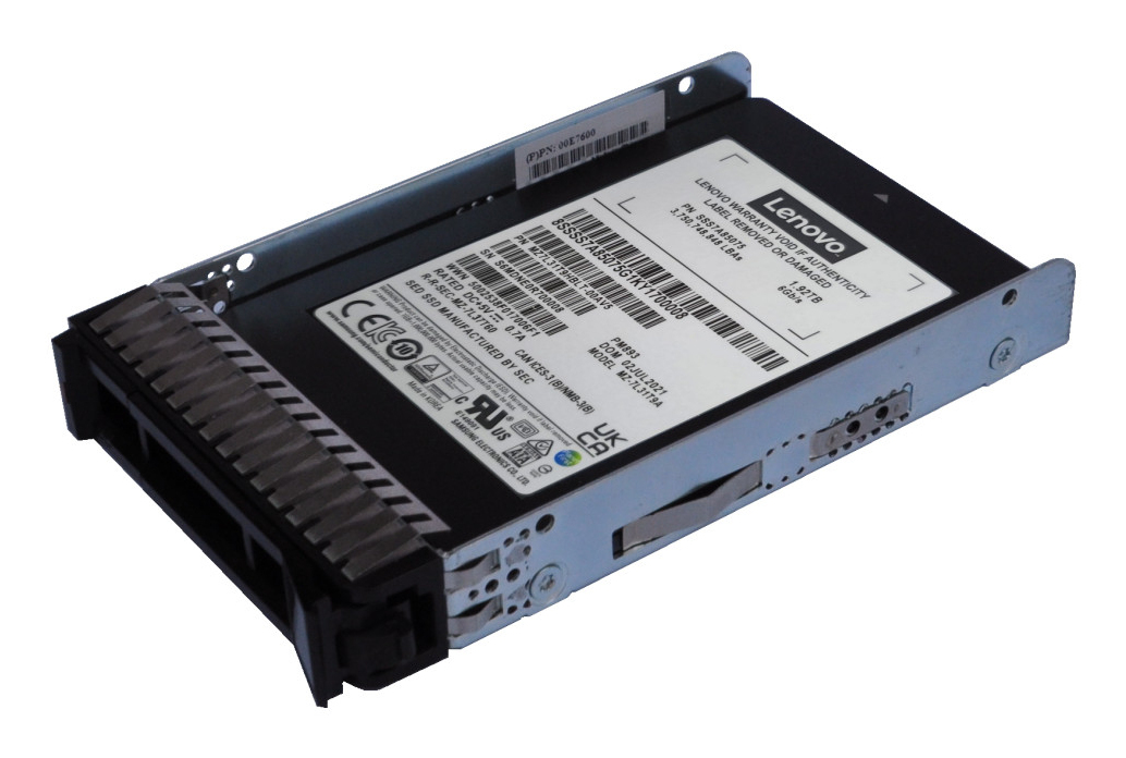Ssd Para Servidor Lenovo Thinksystem 1.92Tb 2.5" Sata 6Gbit/S Read Intensive 4Xb7A90875