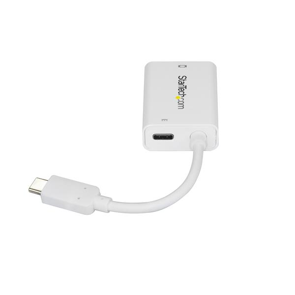 Adaptador Startech Usb-C A Vga Entrega Poder Usb Blanco Cdp2Vgaucpw