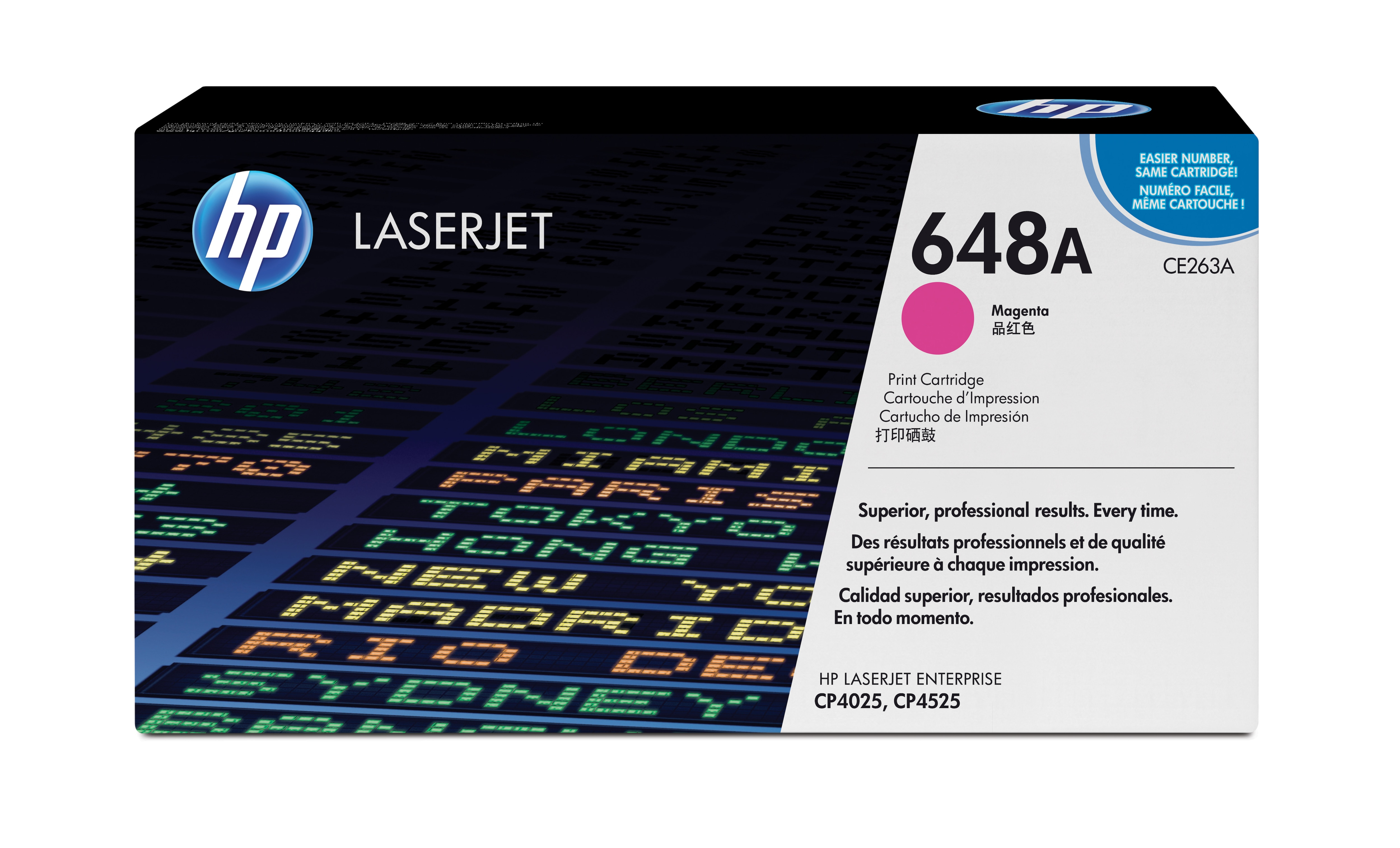 Toner Para Impresora Laser 648 A Magenta Para Cp4525Dn Ce263A