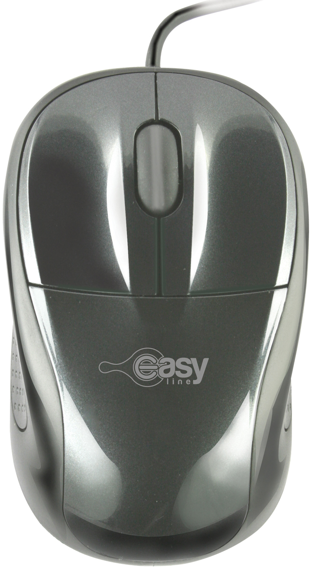 Mouse Easy Line El-993339 Optico Negro/Gris Alambrico