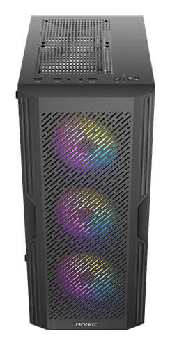Gabinete Antec Ax20 Midi-Tower Atx Usb 3.0 Ventana Cristal 3X 120Mm Rgb Negro 0-761345-10060-1