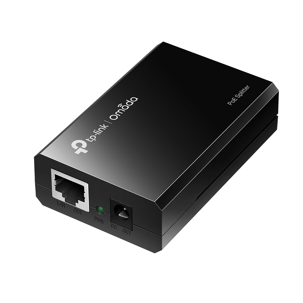 Adaptador Splitter Tp-Link Poe 12W Rj-45 Negro Poe10R