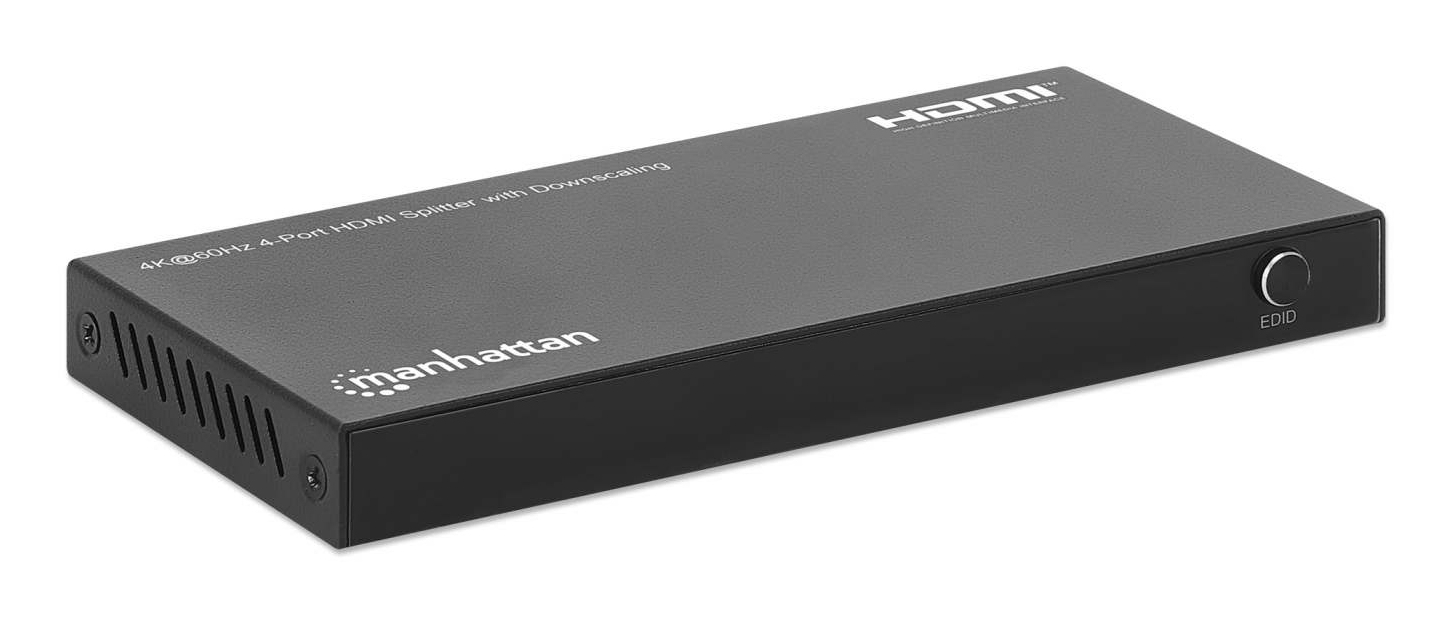 Divisor De Video Manhattan Splitter 4X Hdmi 4K Ultra Hd Negro 208369