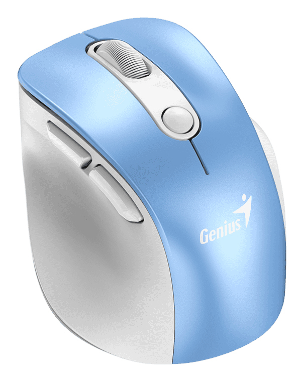 Mouse Ergonomico Genius Ergo 9000S Pro Rgb 6 Botones Usb-C Inalámbrico Azul 31030039401