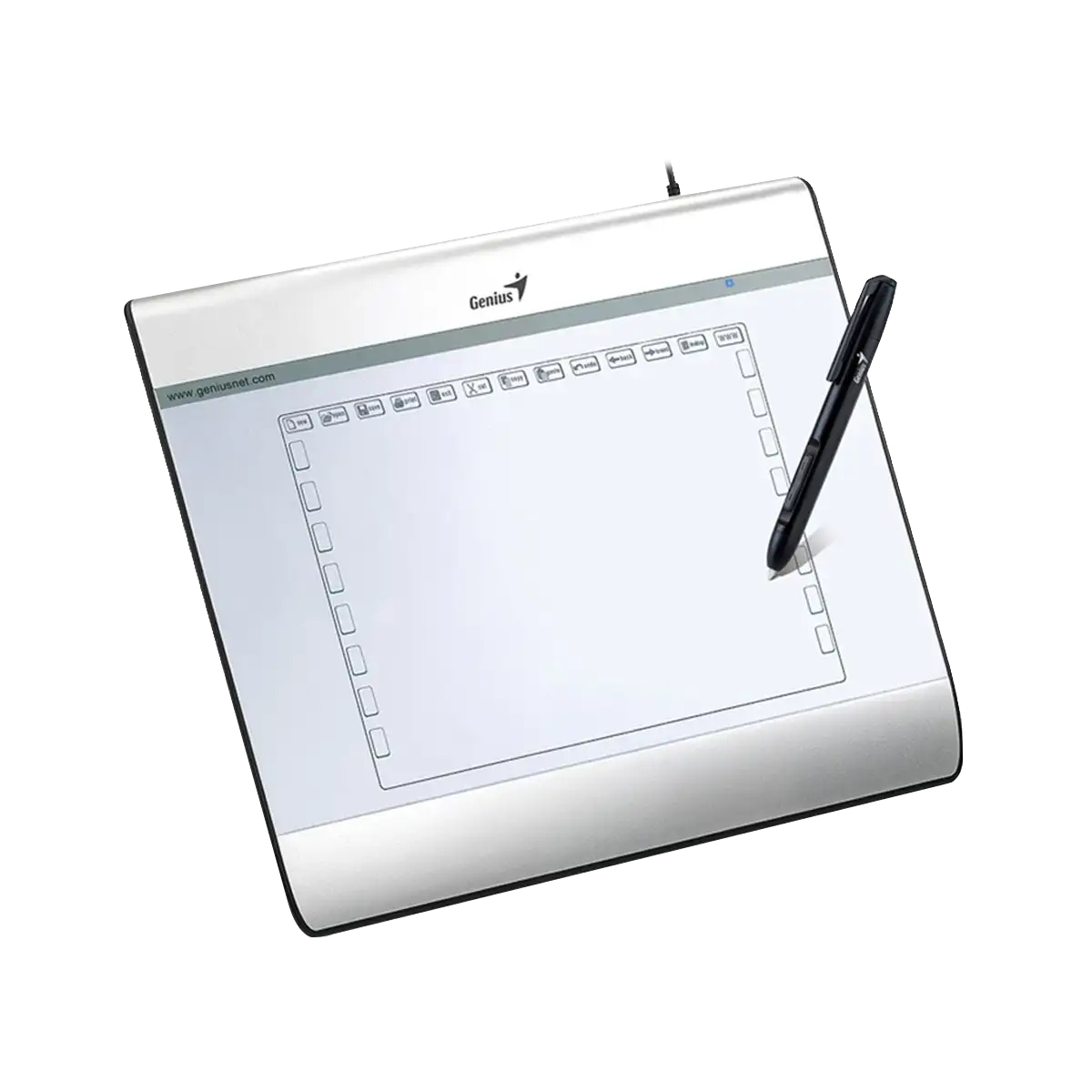 Tableta Digitalizadora Genius Easypen I608 6X8" Boligrafo Inalambrico Gris 31130001400