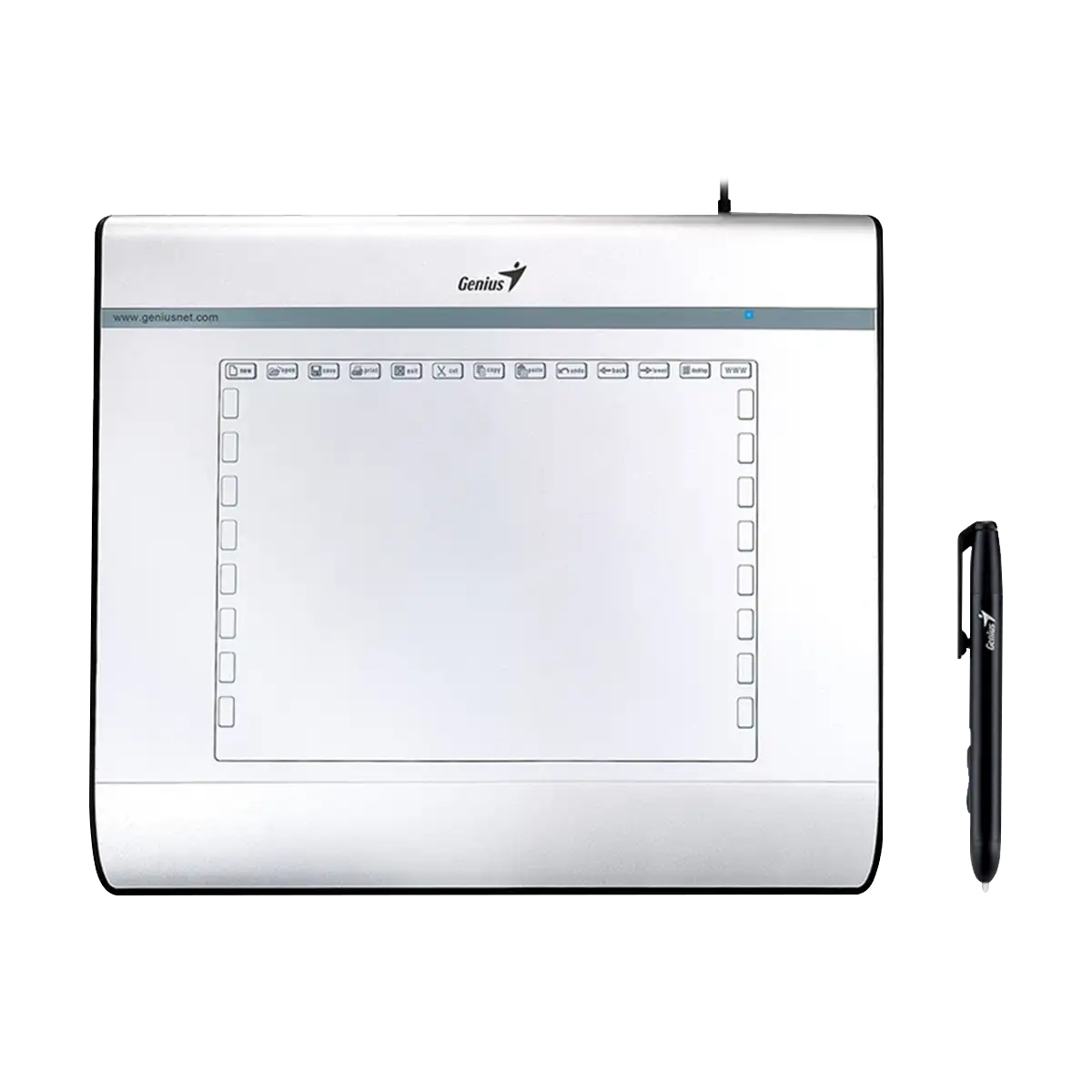 Tableta Digitalizadora Genius Easypen I608 6X8" Boligrafo Inalambrico Gris 31130001400