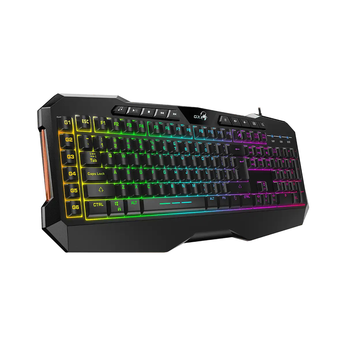 Teclado Genius Gx Scorpion K11 Pro Rgb Anti-Ghosting 6 Teclas Programables Usb-A Negro 31310007401