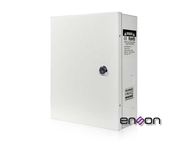 Fuente De Poder Enson Psb-1209Backup 12Vdc 5A Para 9 Cámaras Entradas 240V Salida 12V