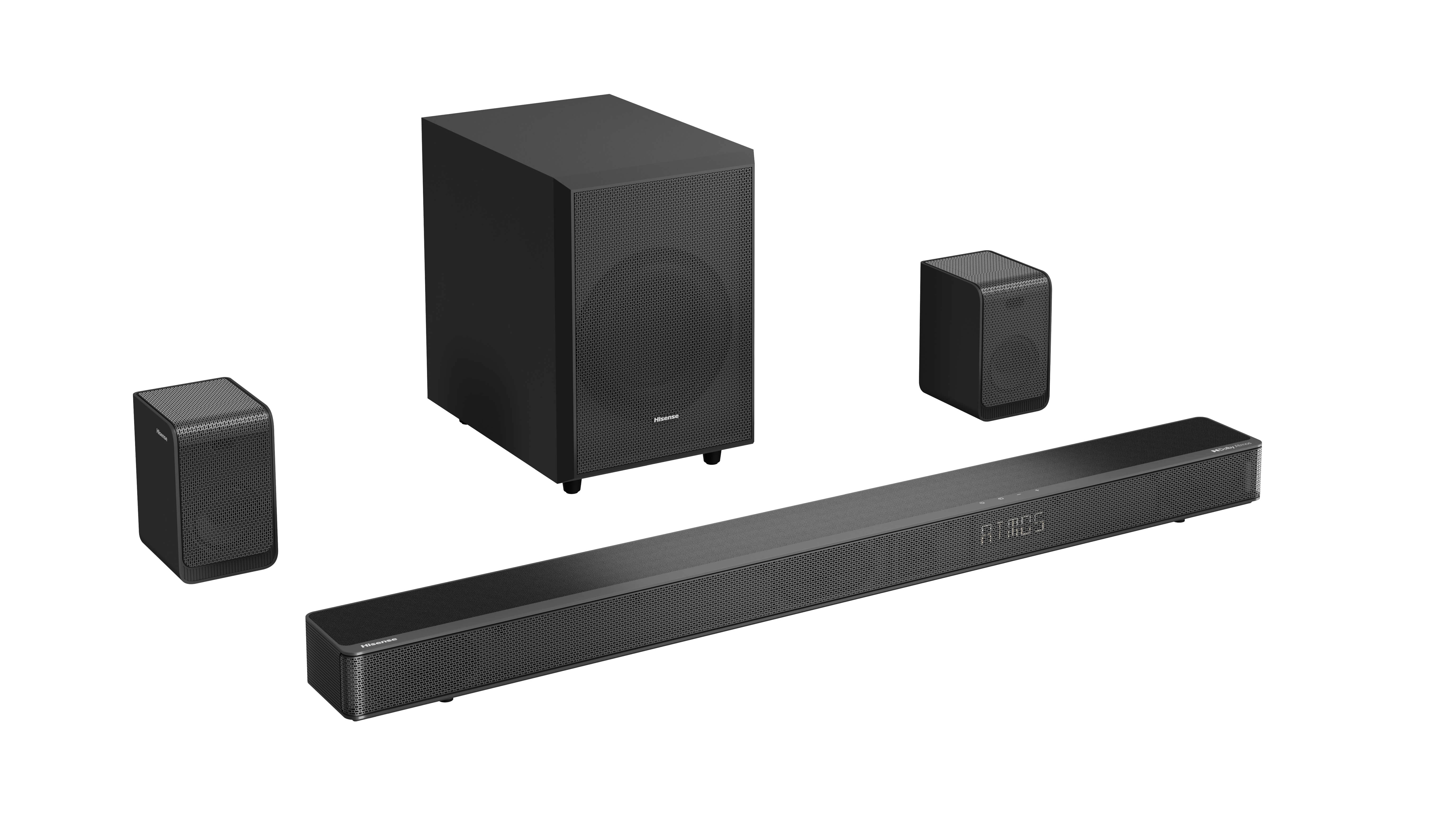 Barra De Sonido Hisense 420W Con Subwoofer Inalámbrico Bluetooth Usb Hdmi Negro Ax5120G